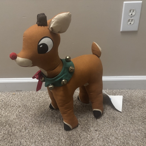 Adorable Vintage Handmade Rudolph with Tags - Picture 2 of 4